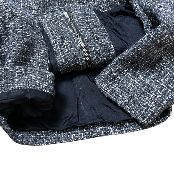 jacket,wool blend,zip, fitted,tweed, preppy clueless,academia,career,great cond - Picture 13 of 15